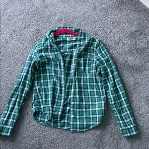 flannel button down shirt